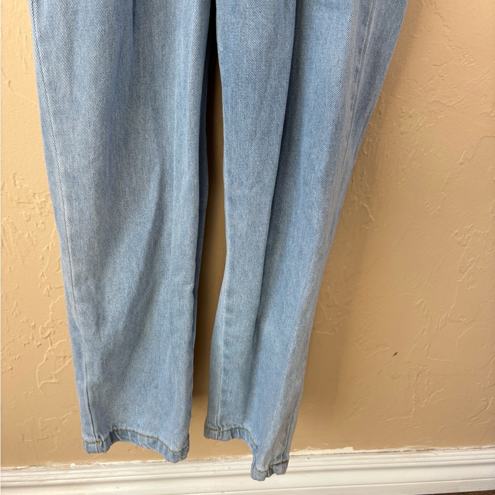 Mabel Light Blue Denim Jean Jumpsuit Long Sleeve Buttons Women’s size medium - Picture 5 of 11